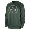 Nike Milwaukee Bucks Spotlight  Men's Dri-fit Nba Crew-neck Sweatshirt In Green