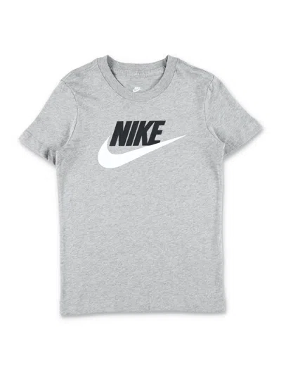 Nike Mini Logo T-shirt For Kids In Grey