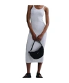 Nike Mini-rib Tank Top Dress In Birch Heather/light Orewood Brown 