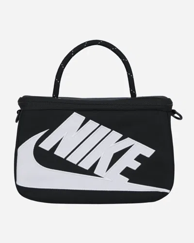 Nike Mini Shoe Box Crossbody Bag Black In Gold