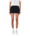 Nike Swoosh Twill Mini Skirt In Black