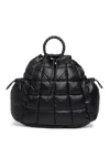 Nike Mini Sportswear Puffle Quilted Backpack In Black