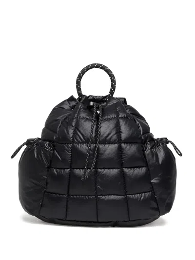 Nike Mini Sportswear Puffle Quilted Backpack In Black