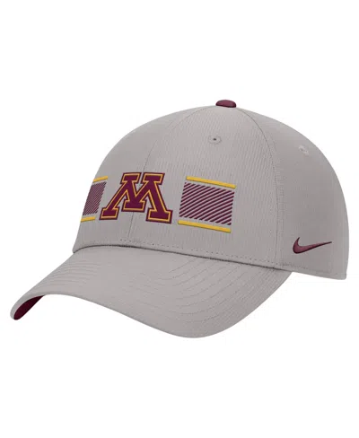 Nike Minnesota Golden Gophers Dri-fit Ripstop Baseball Cap In Gray