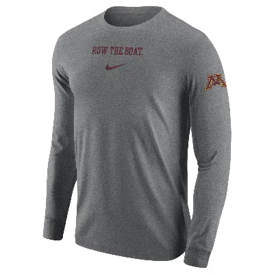Nike Minnesota  Men's College Long-sleeve T-shirt In Gray