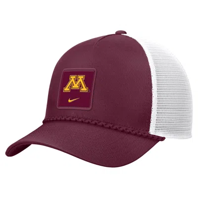 Nike Minnesota Sideline Rope  Unisex College Trucker Adjustable Hat In Red