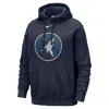 Nike Minnesota Timberwolves Club  Men's Nba Pullover Hoodie In Blue