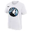 Nike Minnesota Timberwolves Essential City Edition Big Kids'  Nba T-shirt In White