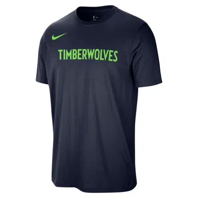 Nike Minnesota Timberwolves Essentials  Men's Nba T-shirt In Blue