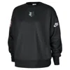 Nike Minnesota Timberwolves Hardwood Classics  Women's Nba Phoenix Fleece Premium Crewneck Sweatshirt In Black
