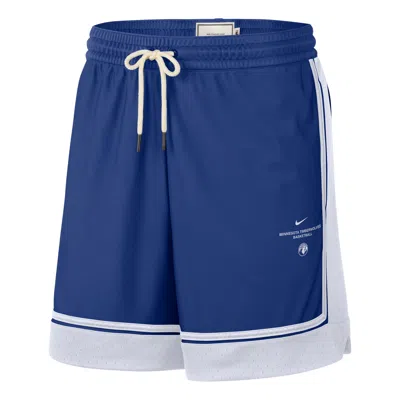 Nike Minnesota Timberwolves Standard Issue 6"" Shorts 'rush Blue White' In Multi
