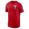 Nike Minnesota Twins 2-hit  Men's Mlb T-shirt In Red