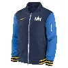 Nike Men's Navy Minnesota Twins 2024 City Connect Authentic Collection Game Time Full-zip Bomber Jacket In Blue