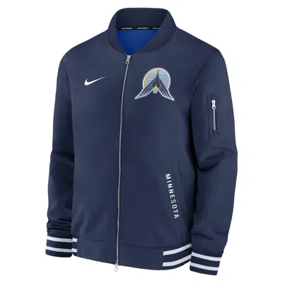 NIKE MINNESOTA TWINS AUTHENTIC COLLECTION CITY CONNECT  MEN'S MLB FULL-ZIP BOMBER JACKET,1015813124