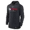 Nike Cleveland Guardians Authentic Collection  Men's Dri-fit Mlb Pullover Hoodie In Black