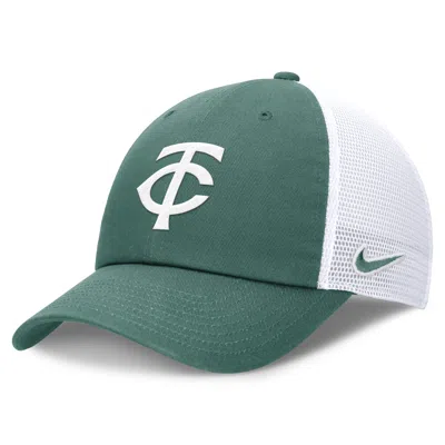 Nike Minnesota Twins Bicoastal Club  Unisex Mlb Trucker Adjustable Hat In Green