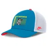 Nike Minnesota Twins Neon 90s Rise  Men's Dri-fit Mlb Trucker Adjustable Hat In Blue