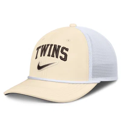 Nike Minnesota Twins Rise  Men's Dri-fit Mlb Trucker Adjustable Hat In Brown