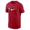 Nike Red Minnesota Twins Team Swoosh Lockup T-shirt In Red