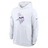 Nike White Minnesota Vikings Sideline Alt 2 Tight Coverage Performance Pullover Hoodie In White