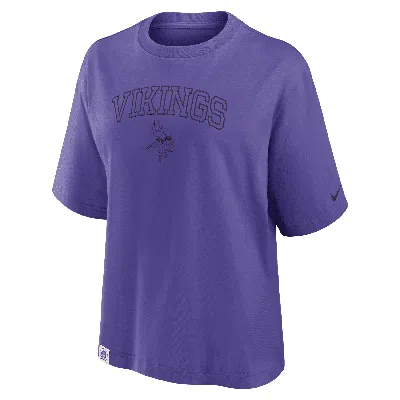 Nike Minnesota Vikings Arch Boxy  Women's Nfl T-shirt