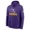 Nike Minnesota Vikings Best Season Rewind Club  Men's Nfl Pullover Hoodie In Purple