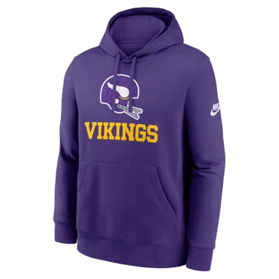 Nike Minnesota Vikings Best Season Rewind Club  Men's Nfl Pullover Hoodie In Purple