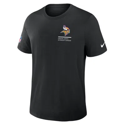 Nike Minnesota Vikings Crucial Catch  Men's Dri-fit Nfl T-shirt In Black