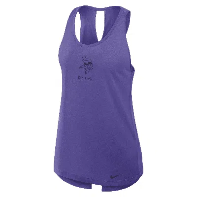 Nike Minnesota Vikings Established  Women's Dri-fit Nfl Tank Top In Purple