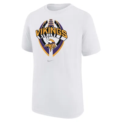 Nike Minnesota Vikings Legend Icon Big Kidsâ  Dri-fit Nfl T-shirt In White