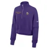 Nike Purple Minnesota Vikings Primetime Phoenix Half-zip Sweatshirt In Purple