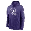 Nike Minnesota Vikings Rewind Club Logo Men's  Men's Nfl Pullover Hoodie In Purple