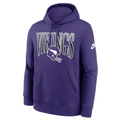 Nike Minnesota Vikings Rewind Club  Men's Nfl Pullover Hoodie In Purple
