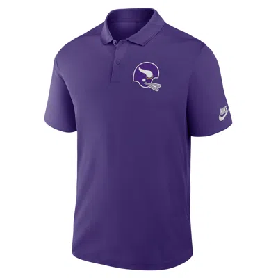 Nike Minnesota Vikings Rewind Victory  Men's Dri-fit Nfl Polo In Purple
