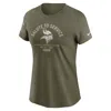 Nike Minnesota Vikings Salute To Service Sideline  Women's Nfl T-shirt In Green