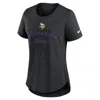 Nike Black Minnesota Vikings Script Tri-blend T-shirt In Black