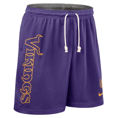 Nike Minnesota Vikings Sideline Reversible Menâs  Men's Dri-fit Nfl Shorts In Purple