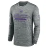 Nike Minnesota Vikings Sideline Team Issue Velocity  Men's Dri-fit Nfl Long-sleeve T-shirt In Gray