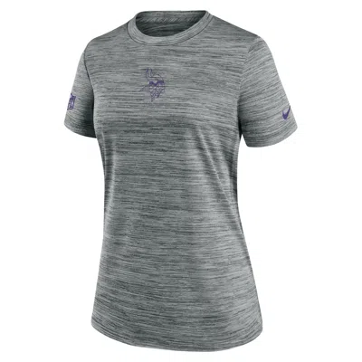 Nike Minnesota Vikings Sideline Team Issue Velocity  Women's Dri-fit Nfl T-shirt