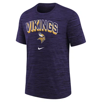 Nike Minnesota Vikings Sideline Velocity Big Kidsâ  Dri-fit Nfl T-shirt In Black