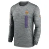 Nike Minnesota Vikings Sideline Velocity  Men's Dri-fit Nfl Long-sleeve T-shirt In Grey