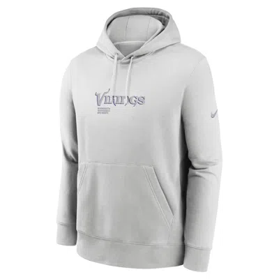 Nike Minnesota Vikings Slot Receiver Club  Men's Nfl Pullover Hoodie In Gray