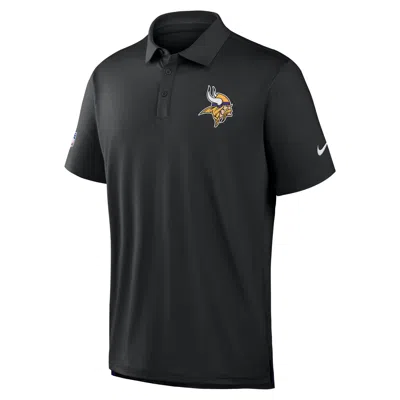 Nike Minnesota Vikings Tour  Men's Dri-fit Nfl Polo In Black