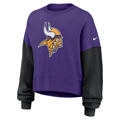 Nike Minnesota Vikings  Women's Nfl Pullover Crew In Purple