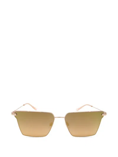 Nike Mirrored Square-frame Sunglasses In Gold