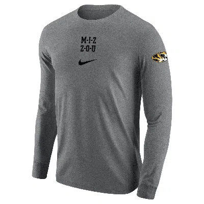 Nike Missouri  Men's College Long-sleeve T-shirt In Gray