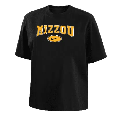 Nike Missouri  Women's College Boxy T-shirt In Black