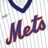 Nike-mlb Men's Baseball Jacket Mlb Official Cooperstown Jersey Neymet White/bright Royal Pinstripe In White/bright Royal Pinstripe
