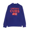Nike-mlb Men's Hoodie Mlb Team Lettering Club Pullover Hoodie Chicub Rush Blue