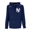 Nike-mlb Men's Hoodie Mlb Wordmark Therma Performance Pullover Hoodie Neyyan Midnight Navy